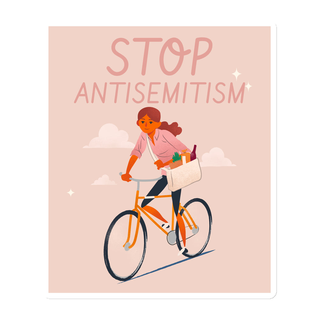 Bike Journey | Stop Antisemitism | Die-Cut Magnet