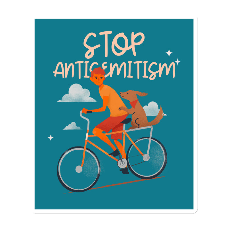 Bike Journey | Stop Antisemitism | Die-Cut Magnet