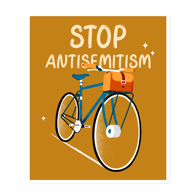 Bike Journey | Stop Antisemitism | Die-Cut Magnet