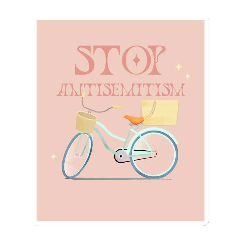 Bike Journey | Stop Antisemitism | Die-Cut Magnet