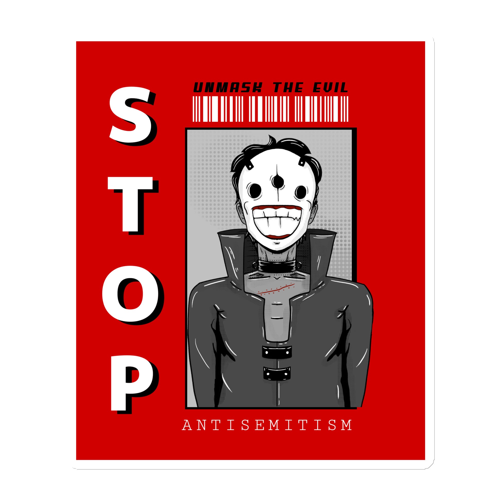 Unmask Evil | Antisemitism | Die-Cut Magnet