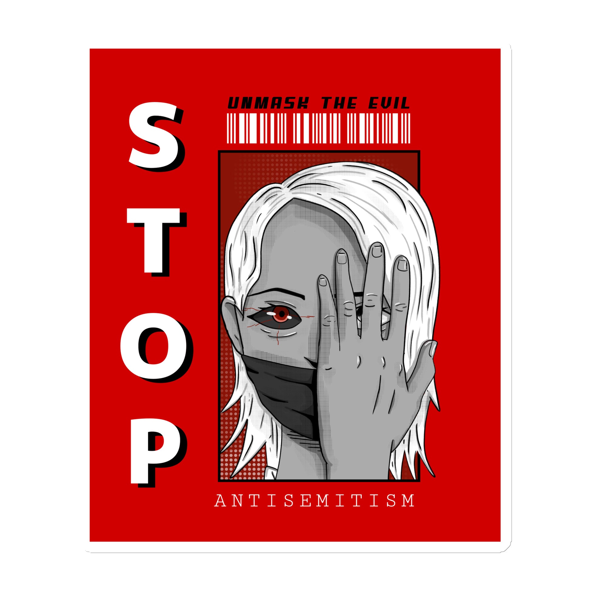 Unmask Evil | Antisemitism | Die-Cut Magnet