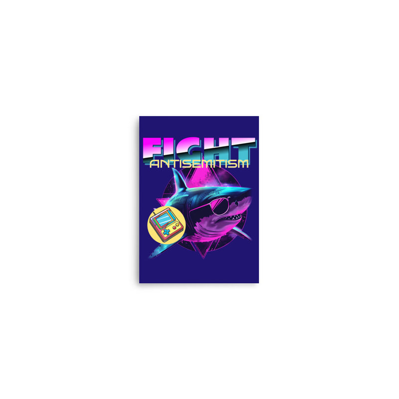 Retro Neon Animal | Fight Antisemitism | Poster