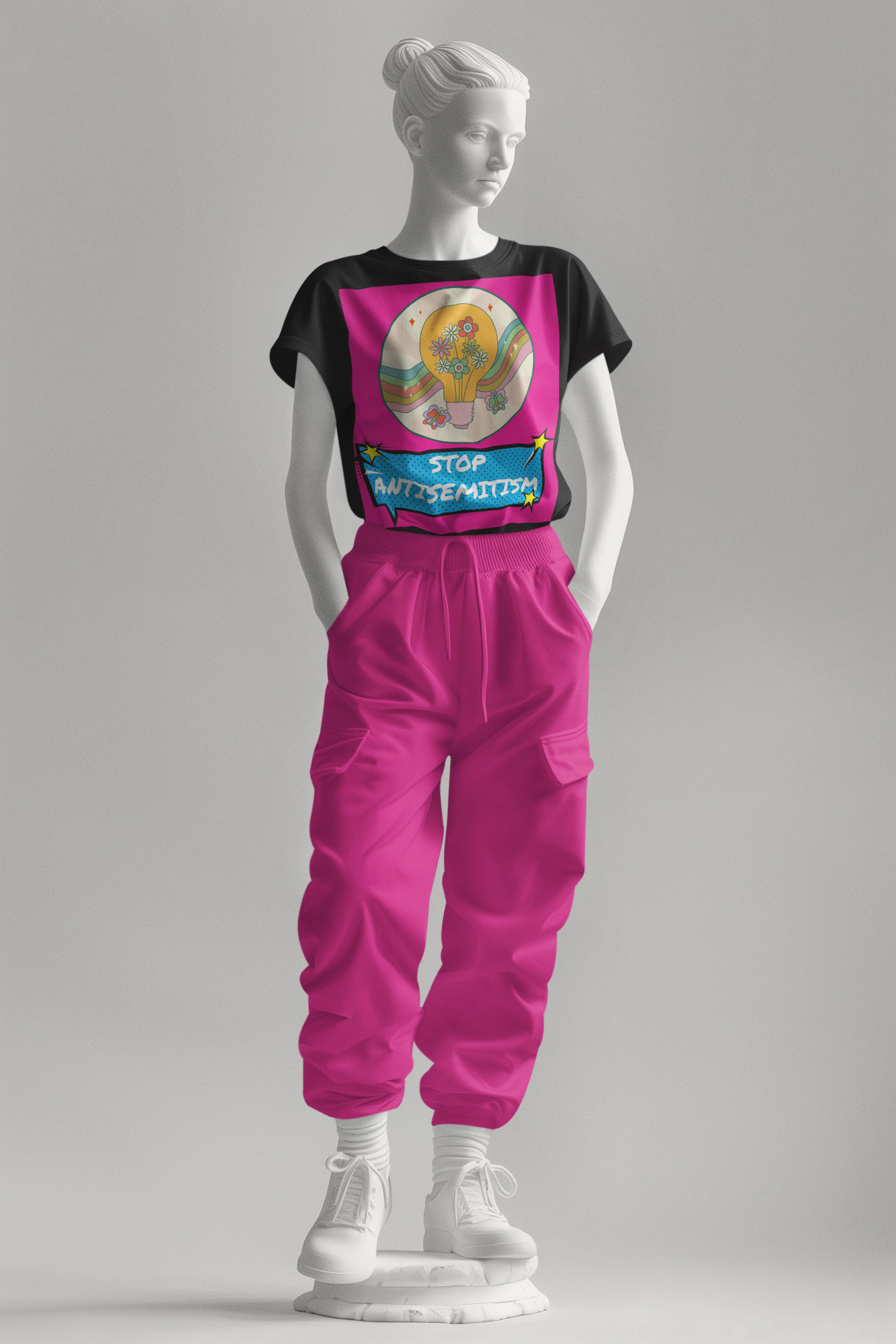 Pop Art Style | Antisemitism | Unisex T-Shirt Jouparty