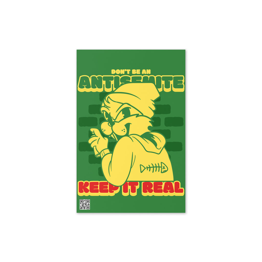 Streetart Graffiti Cartoon | Antisemitism | Greeting Card