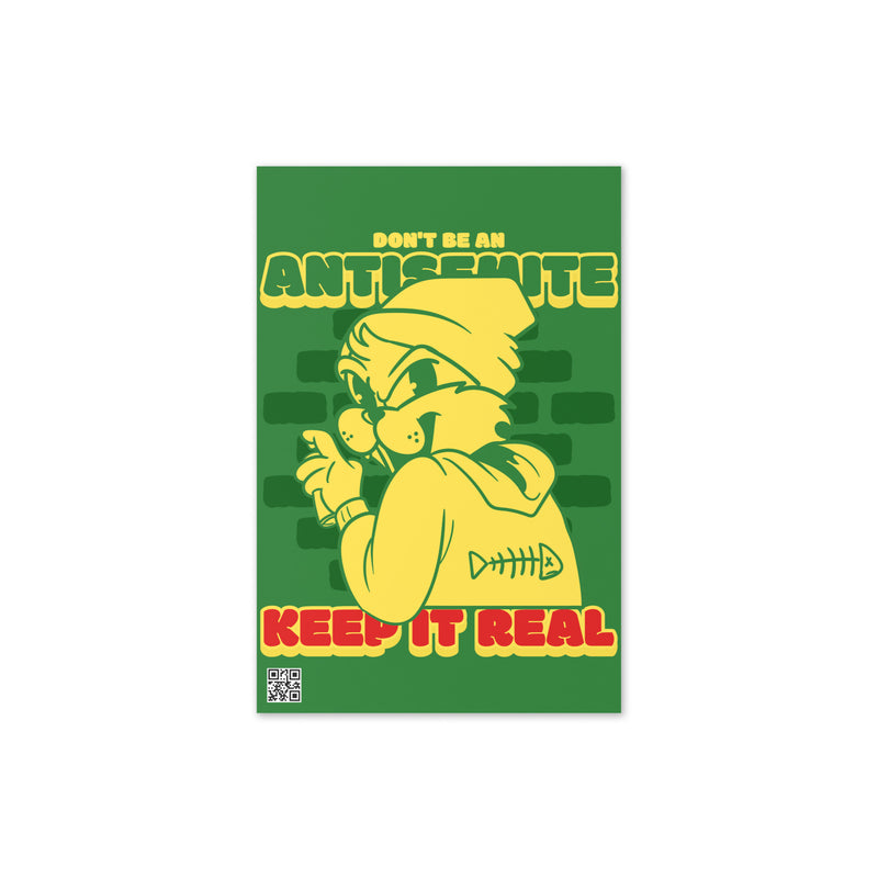Streetart Graffiti Cartoon | Antisemitism | Greeting Card
