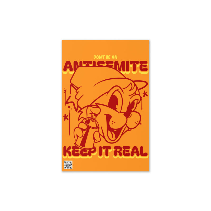 Streetart Graffiti Cartoon | Antisemitism | Greeting Card