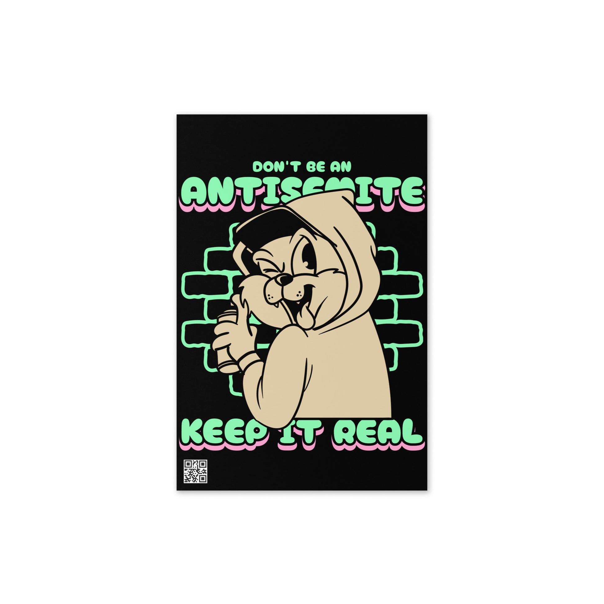 Streetart Graffiti Cartoon | Antisemitism | Greeting Card