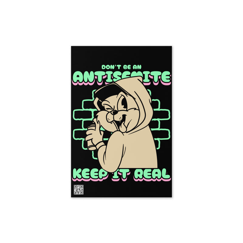 Streetart Graffiti Cartoon | Antisemitism | Greeting Card