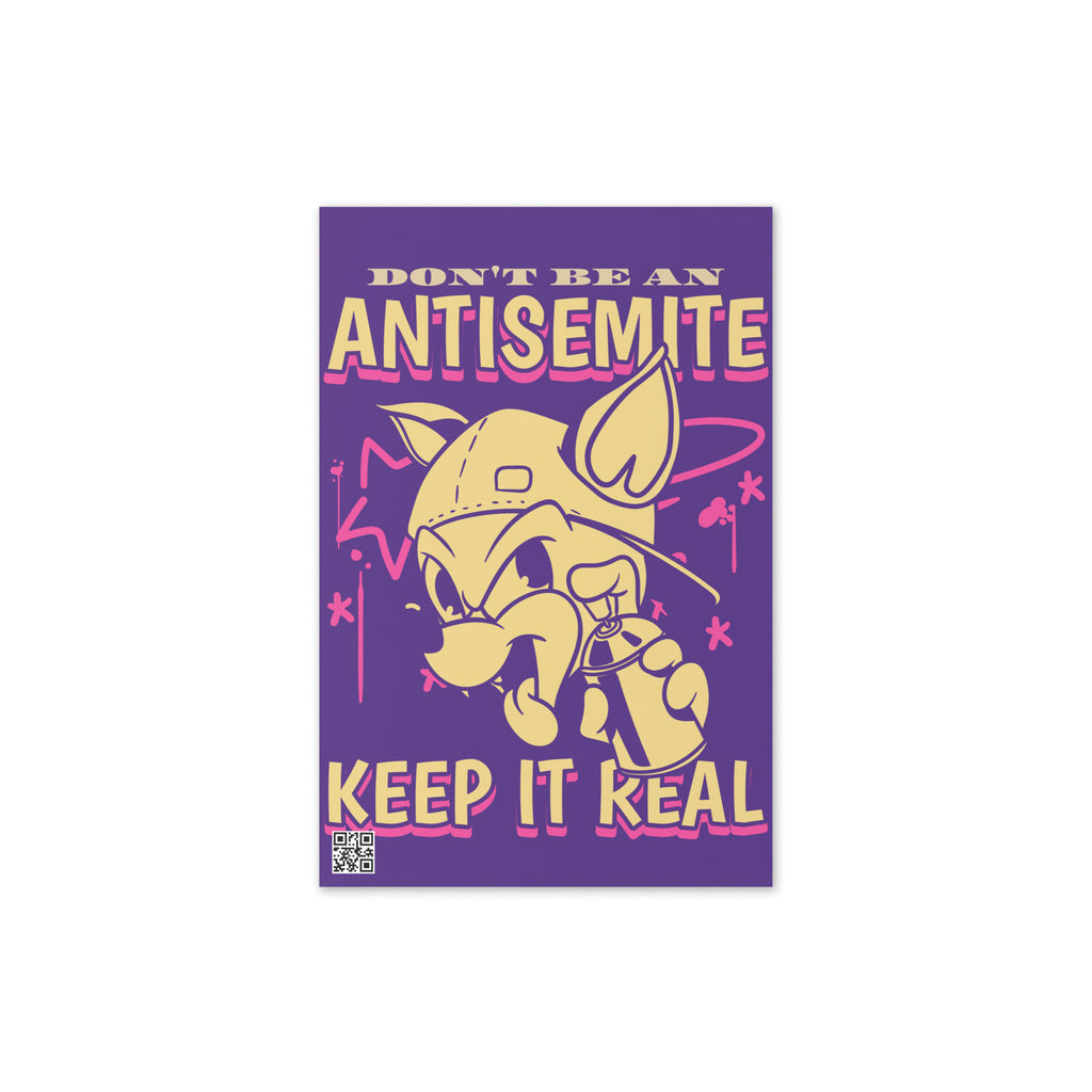 Streetart Graffiti Cartoon | Antisemitism | Greeting Card