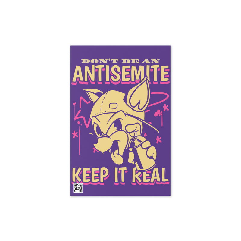 Streetart Graffiti Cartoon | Antisemitism | Greeting Card