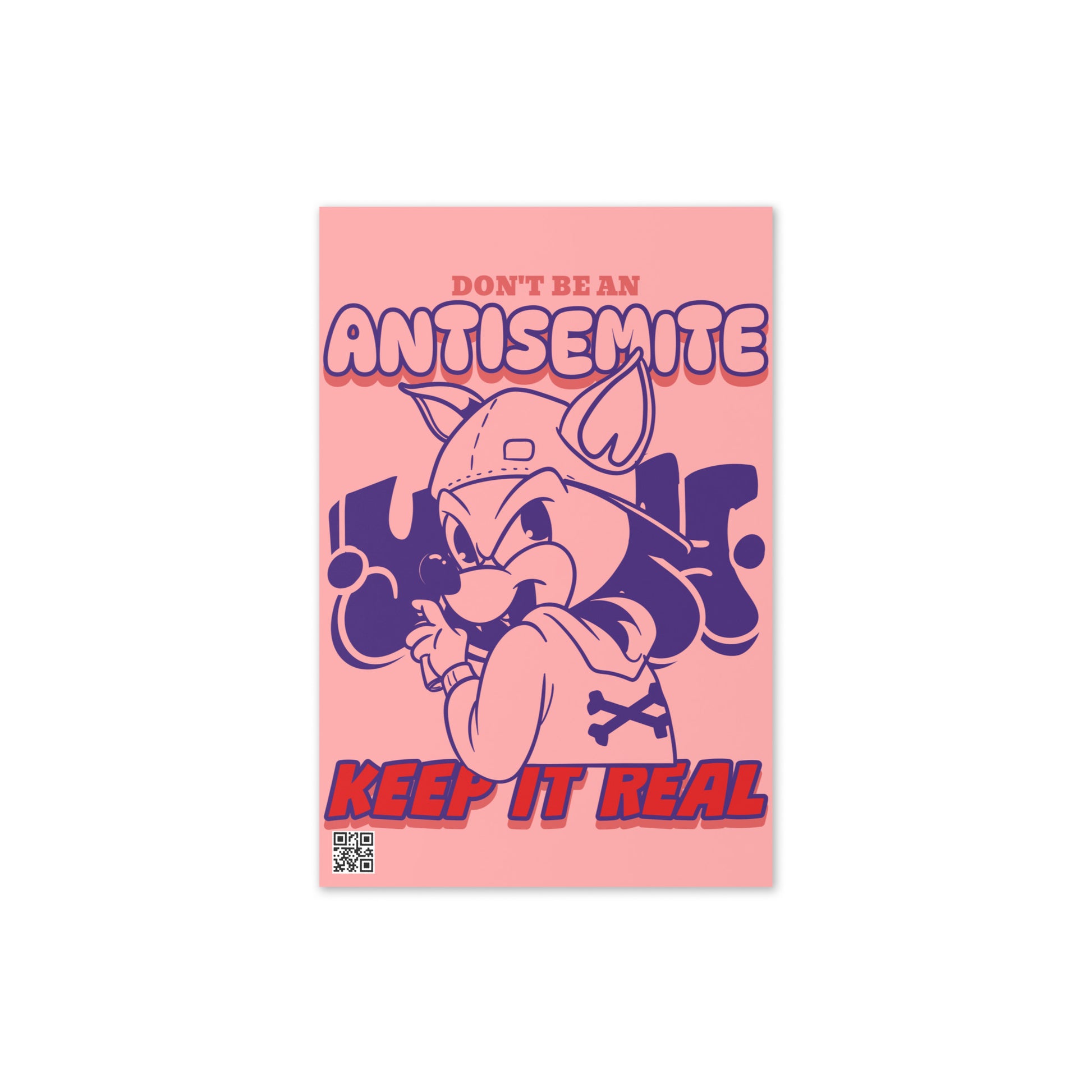 Streetart Graffiti Cartoon | Antisemitism | Greeting CardX