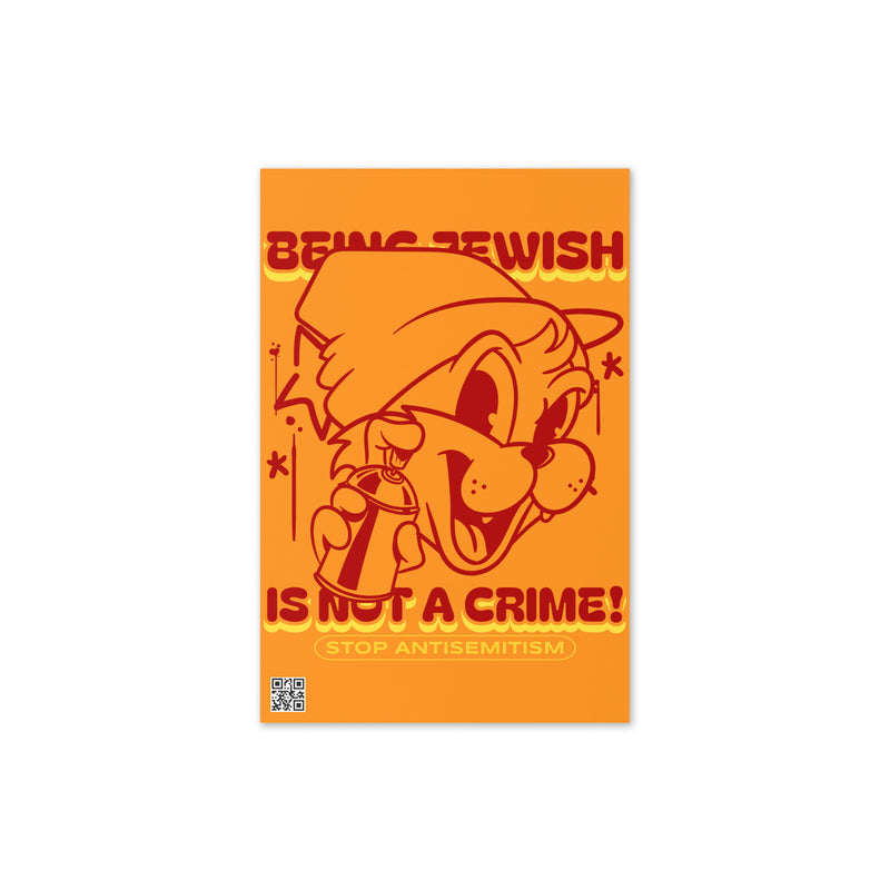 Streetart Graffiti Cartoon | Antisemitism | Greeting Card