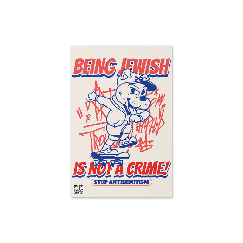 Streetart Graffiti Cartoon | Antisemitism | Greeting Card