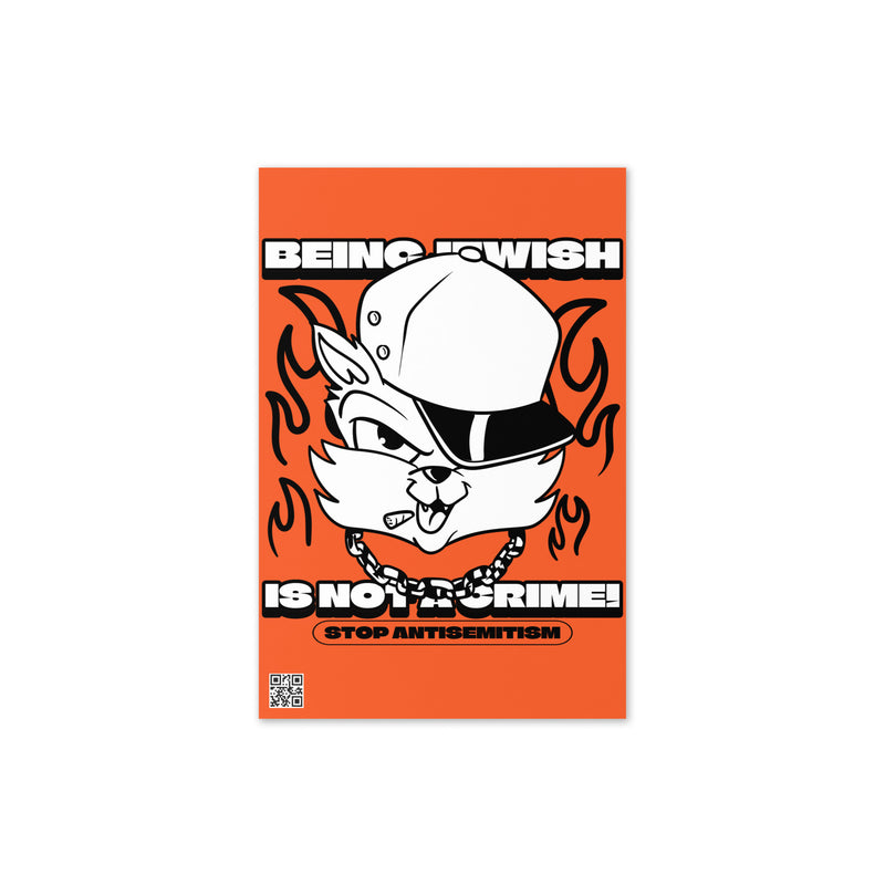 Streetart Graffiti Cartoon | Antisemitism | Greeting Card