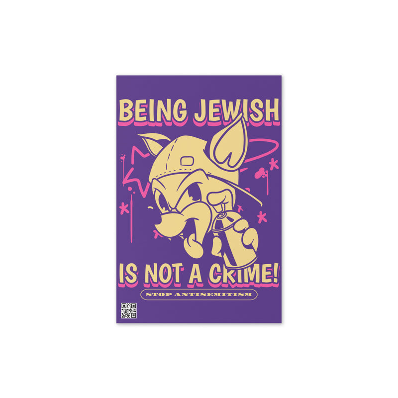 Streetart Graffiti Cartoon | Antisemitism | Greeting Card