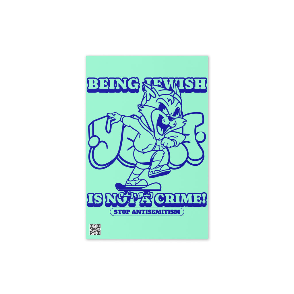 Streetart Graffiti Cartoon | Antisemitism | Greeting Card
