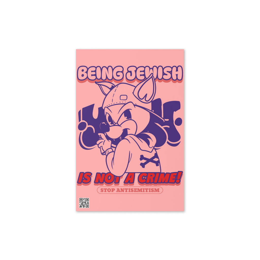 Streetart Graffiti Cartoon | Antisemitism | Greeting Card
