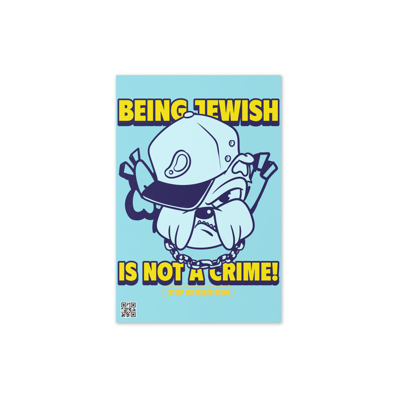 Streetart Graffiti Cartoon | Antisemitism | Greeting Card