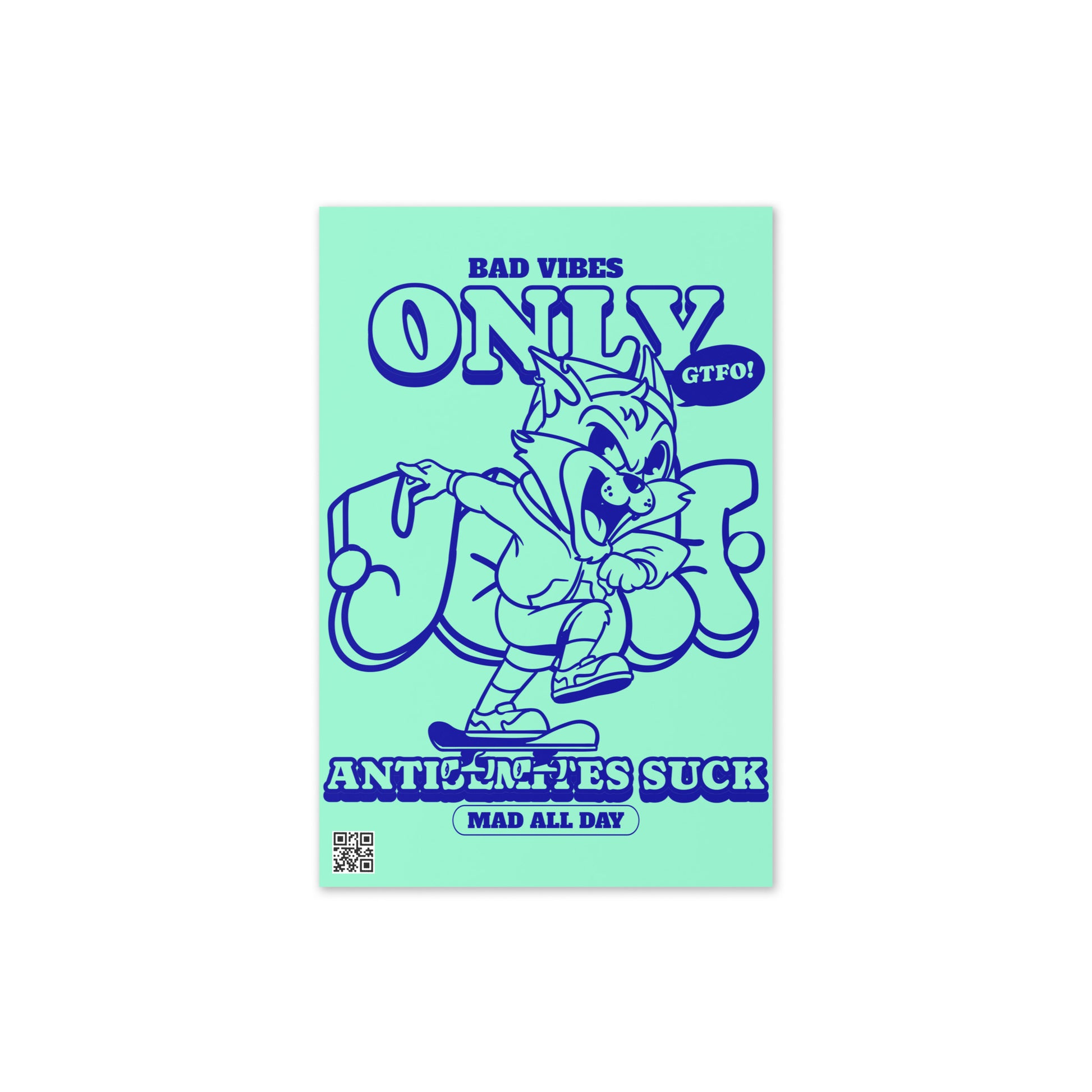 Streetart Graffiti Cartoon | Antisemitism | Greeting Card