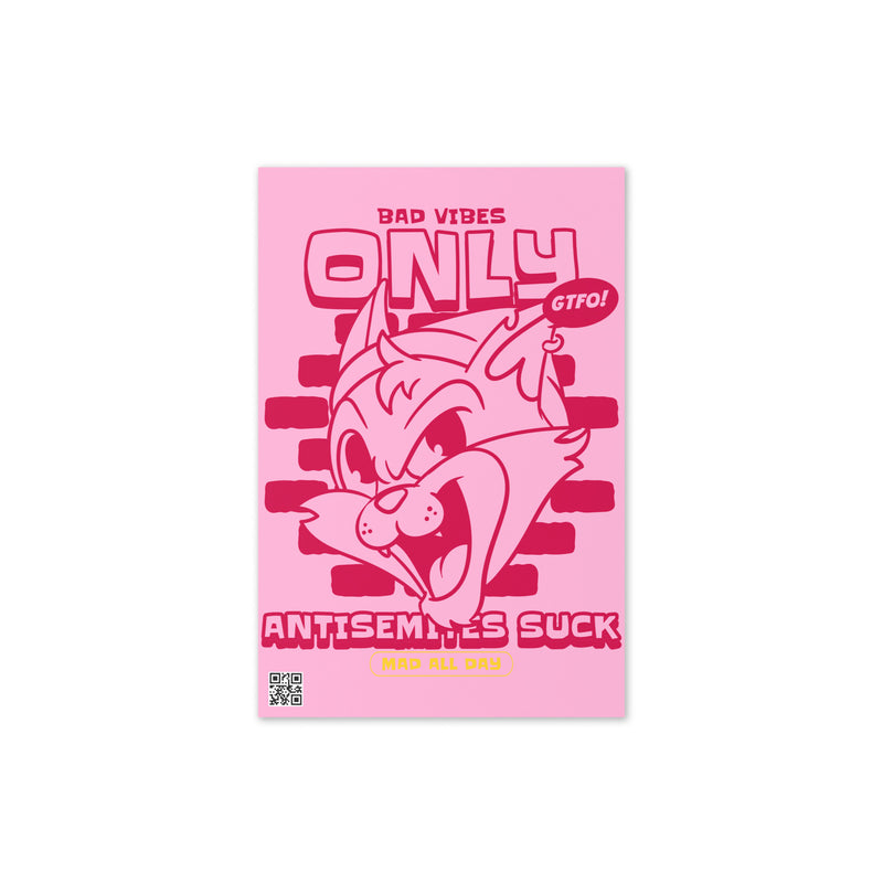 Streetart Graffiti Cartoon | Antisemitism | Greeting Card
