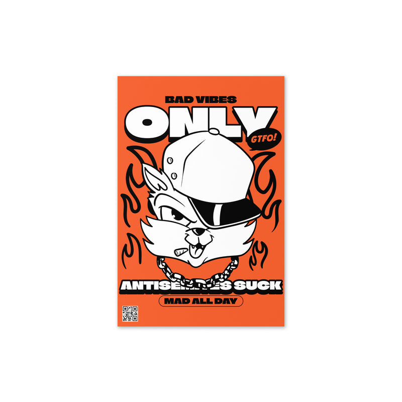 Streetart Graffiti Cartoon | Antisemitism | Greeting Card