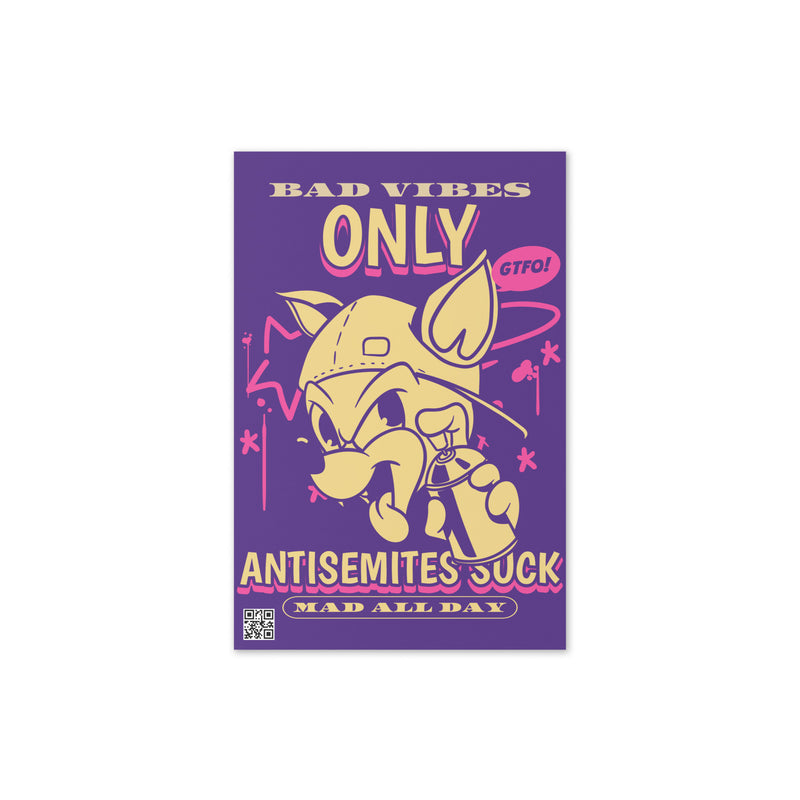 Streetart Graffiti Cartoon | Antisemitism | Greeting Card