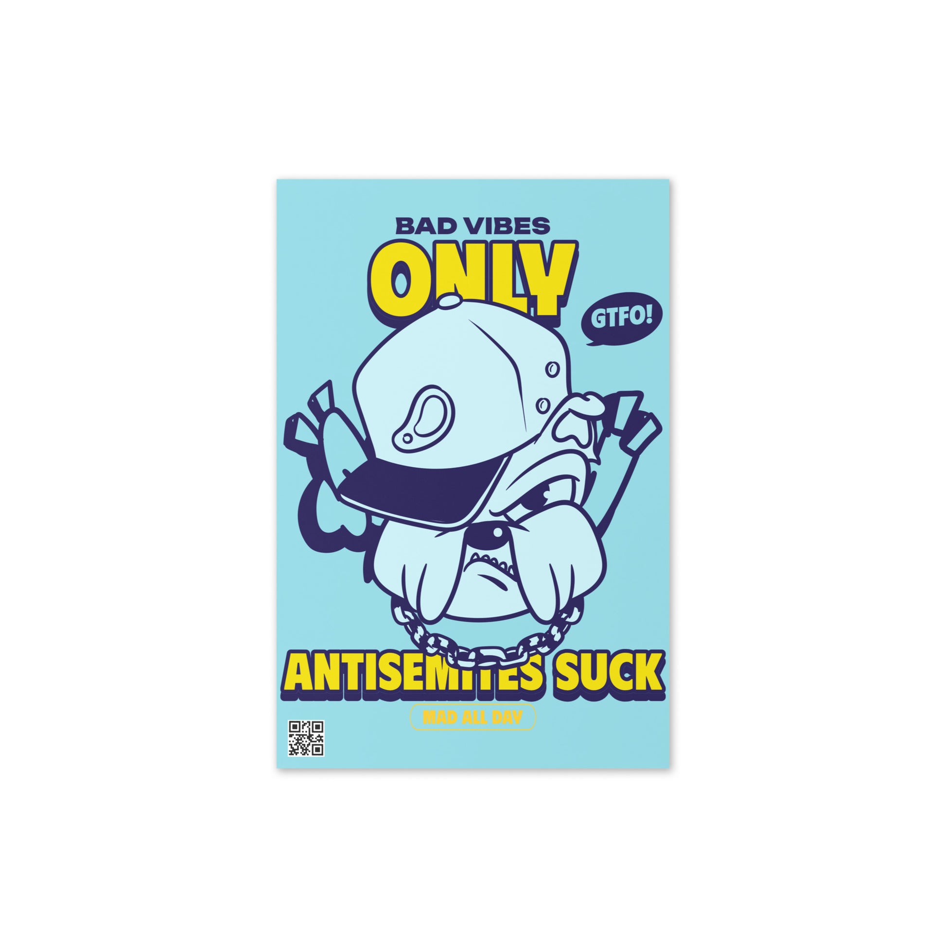 Streetart Graffiti Cartoon | Antisemitism | Greeting Card