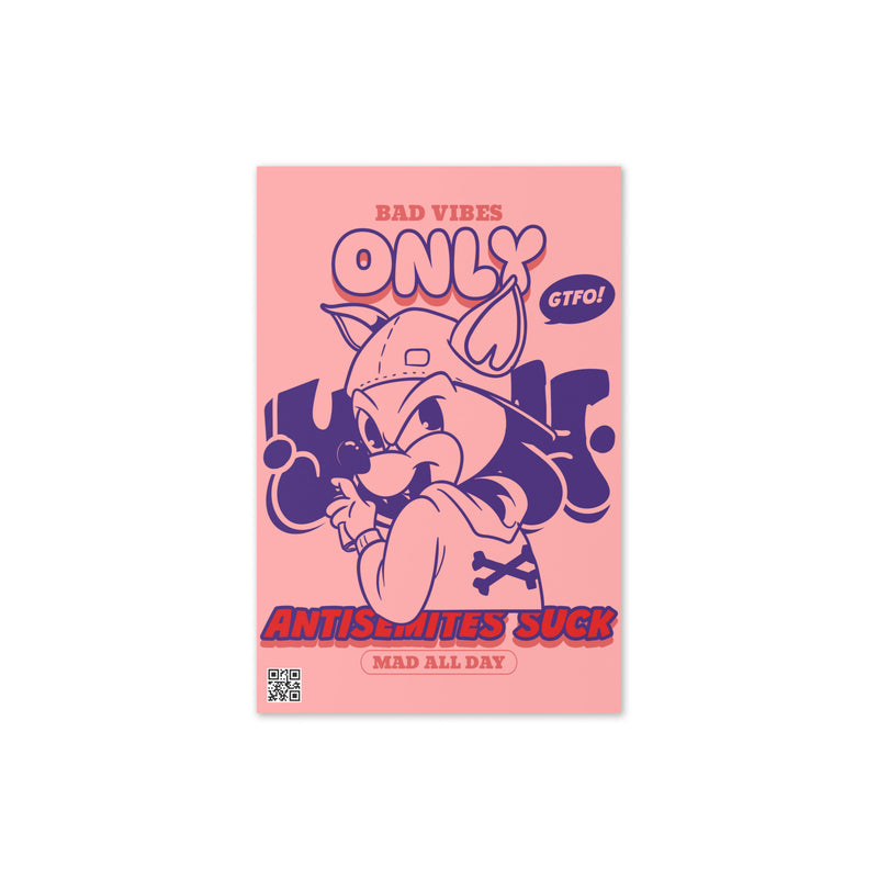 Streetart Graffiti Cartoon | Antisemitism | Greeting Card