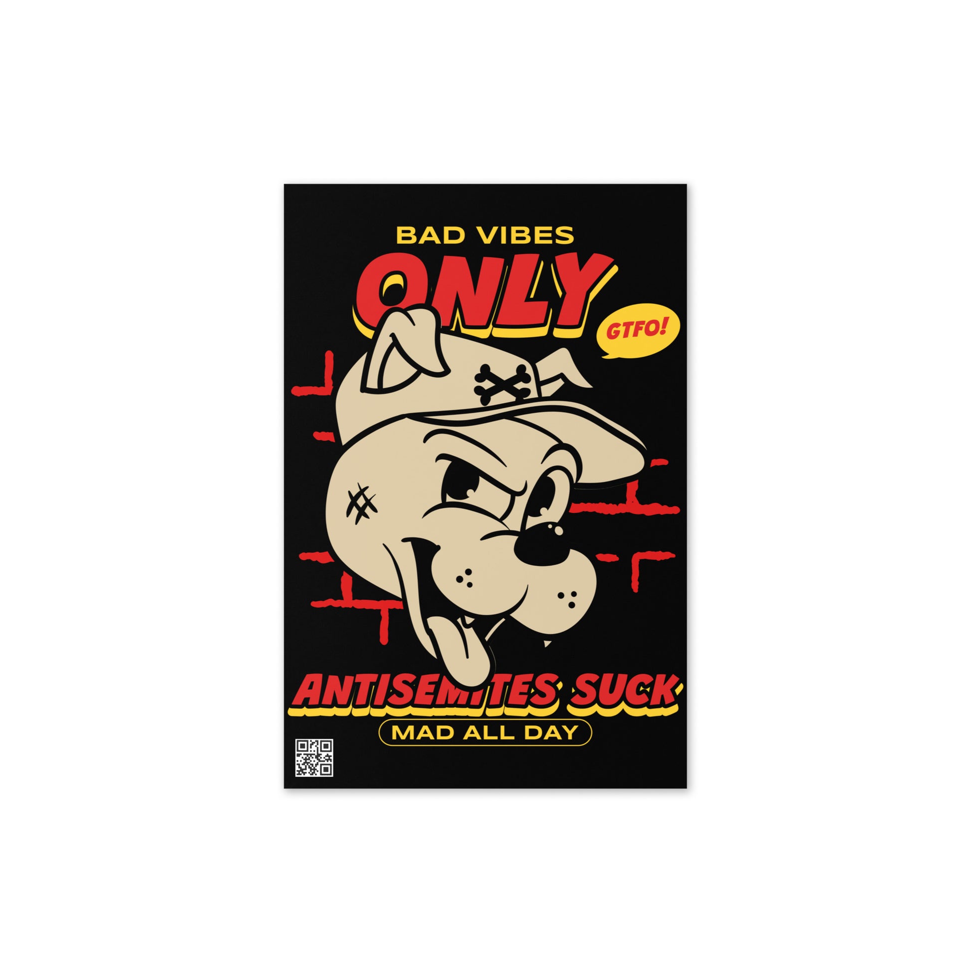 Streetart Graffiti Cartoon | Antisemitism | Greeting Card