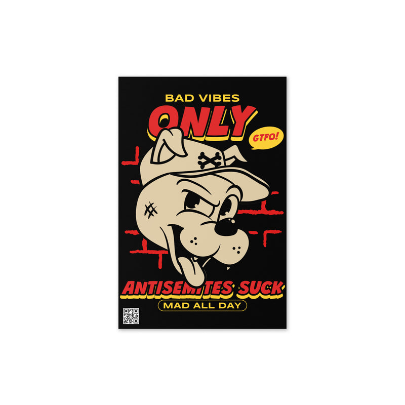 Streetart Graffiti Cartoon | Antisemitism | Greeting Card