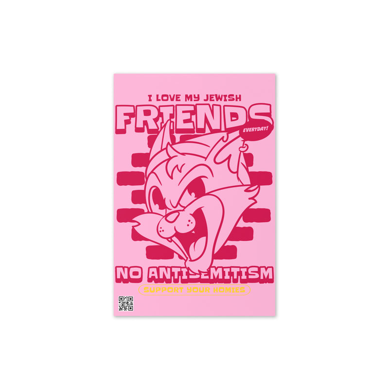 Streetart Graffiti Cartoon | Antisemitism | Greeting Card