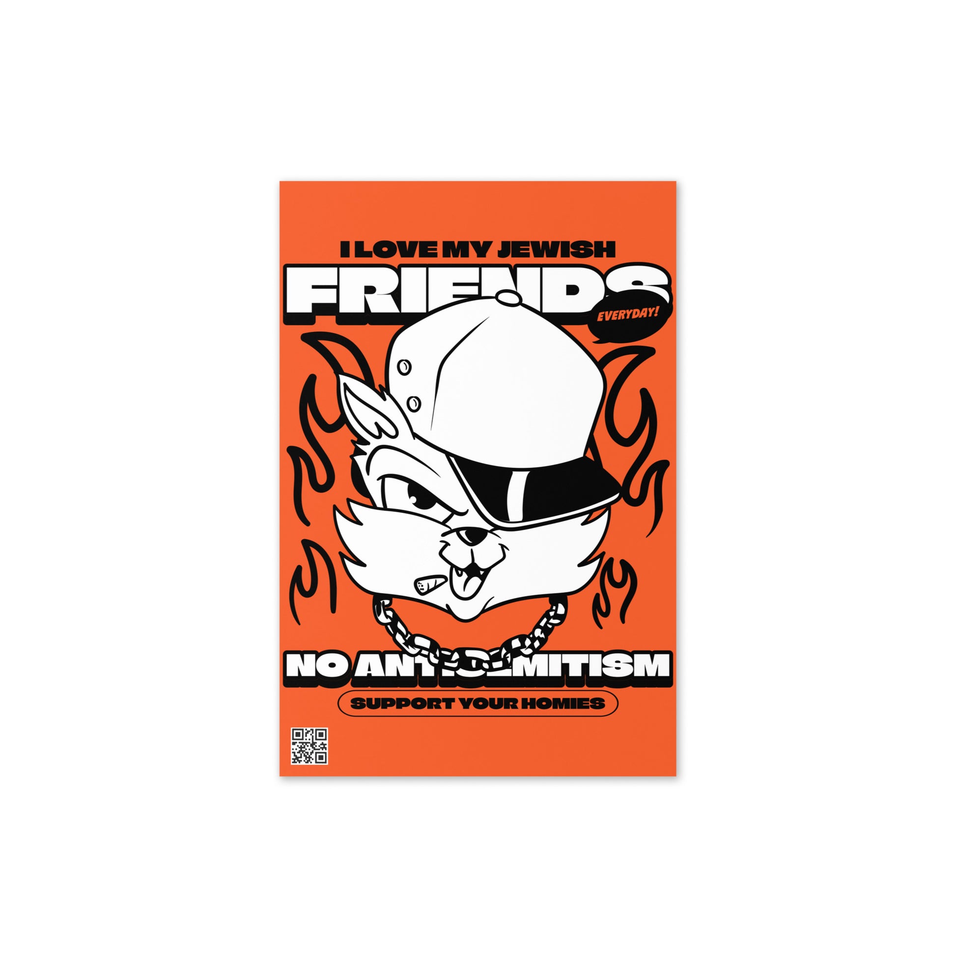 Streetart Graffiti Cartoon | Antisemitism | Greeting Card