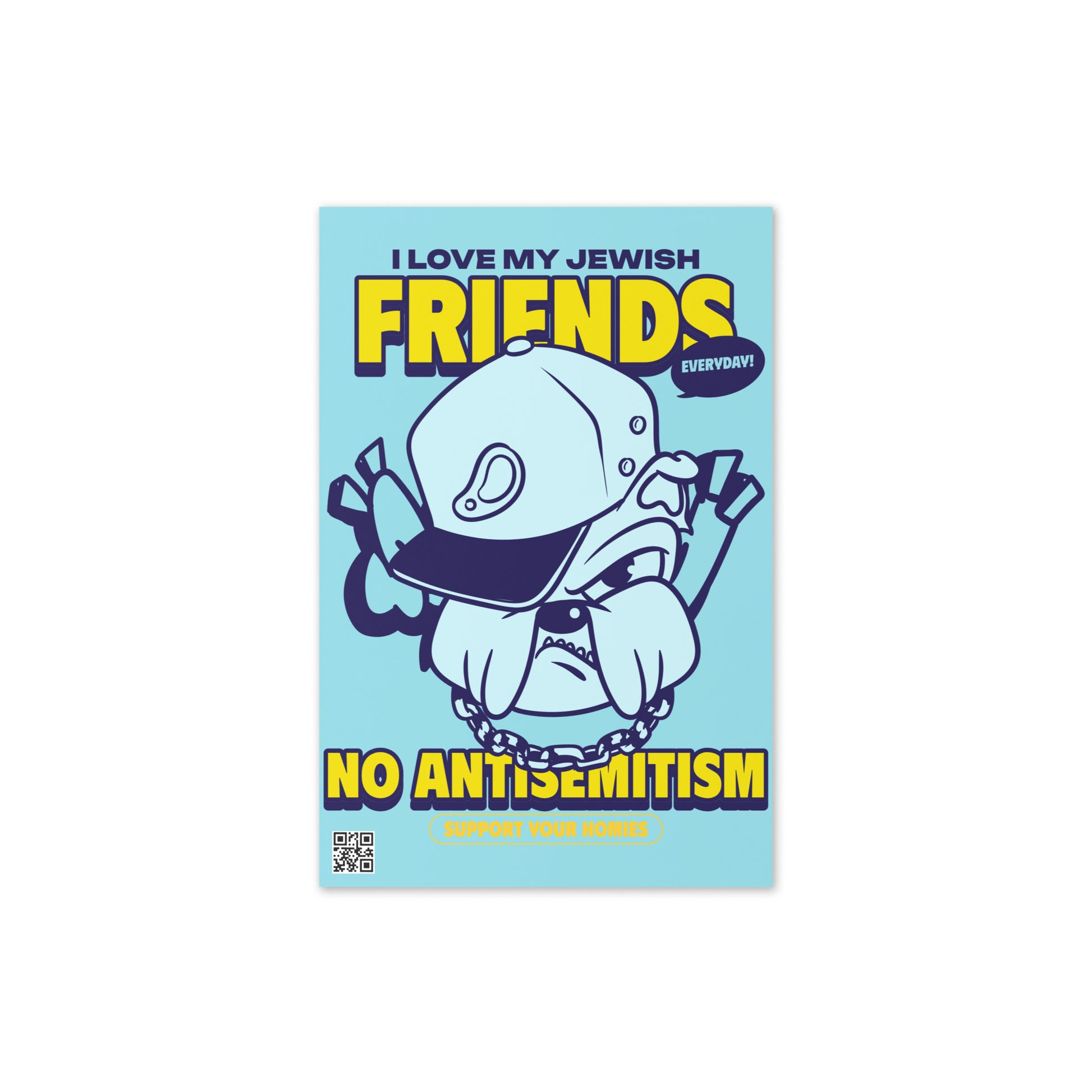 Streetart Graffiti Cartoon | Antisemitism | Greeting Card