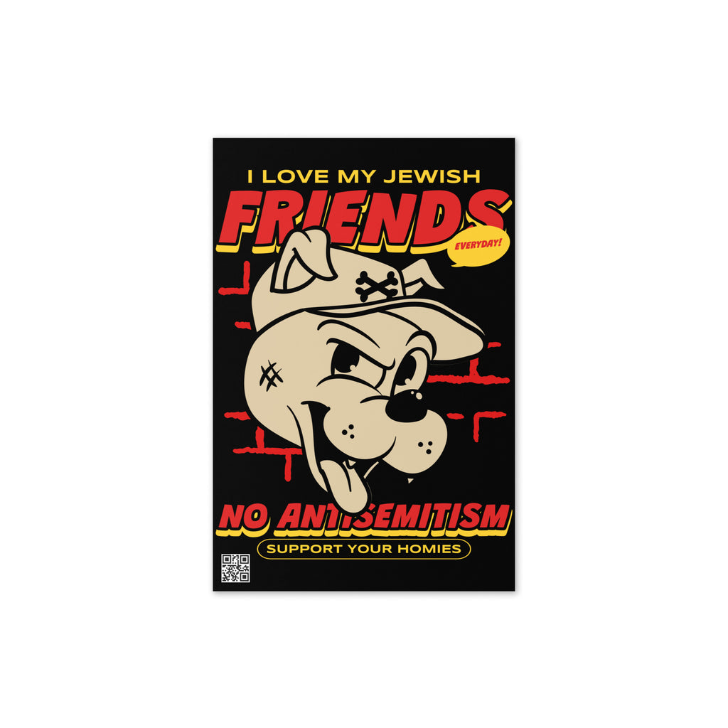 Streetart Graffiti Cartoon | Antisemitism | Greeting Card