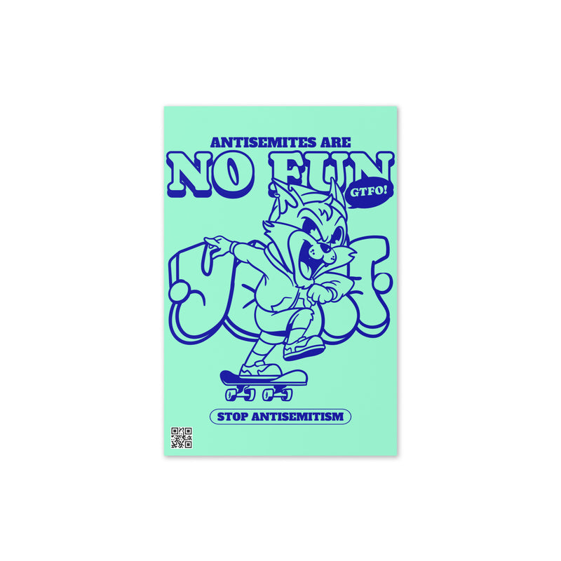 Streetart Graffiti Cartoon | Antisemitism | Greeting Card