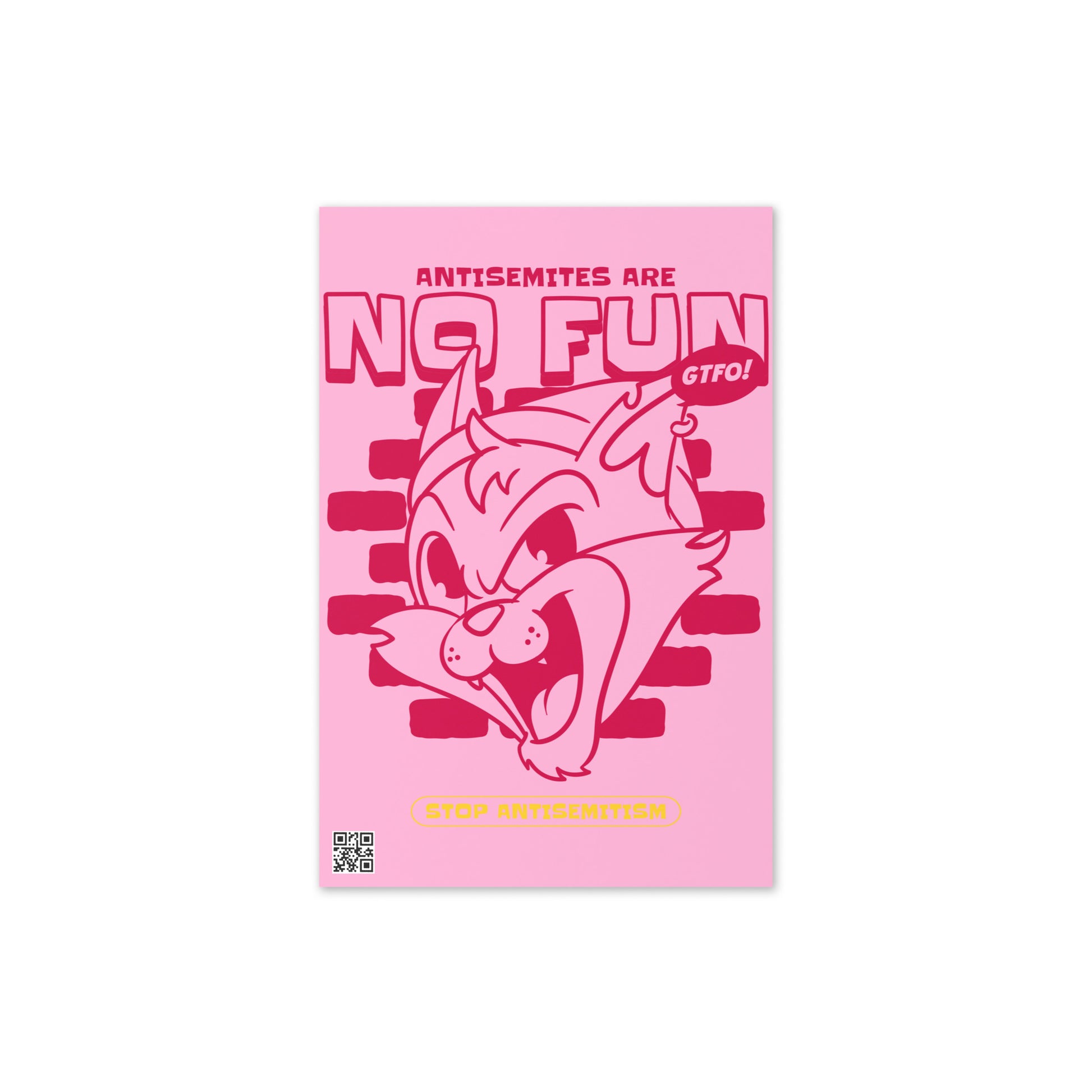 Streetart Graffiti Cartoon | Antisemitism | Greeting Card