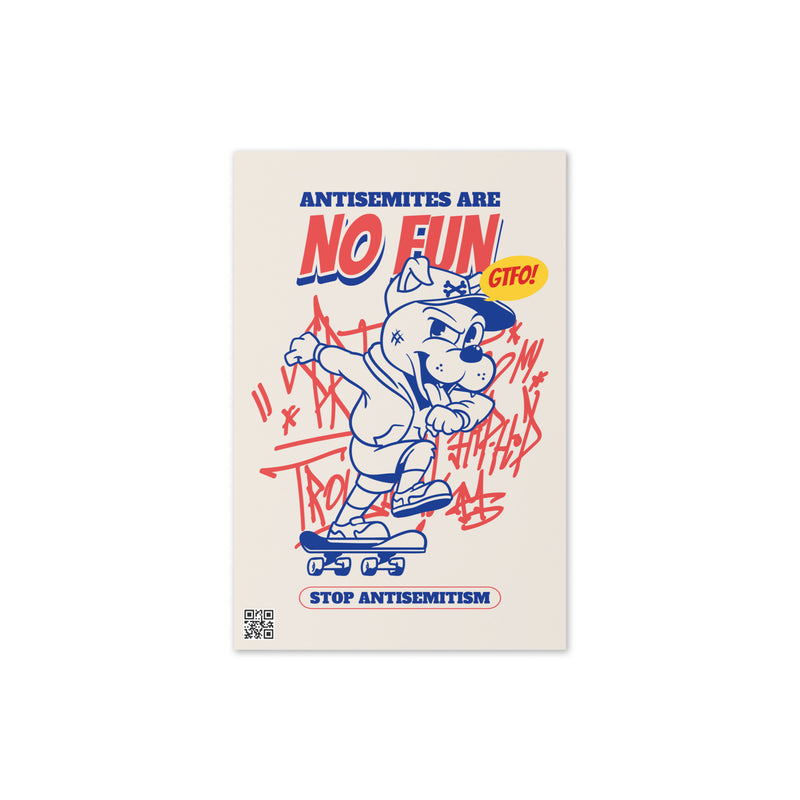 Streetart Graffiti Cartoon | Antisemitism | Greeting Card