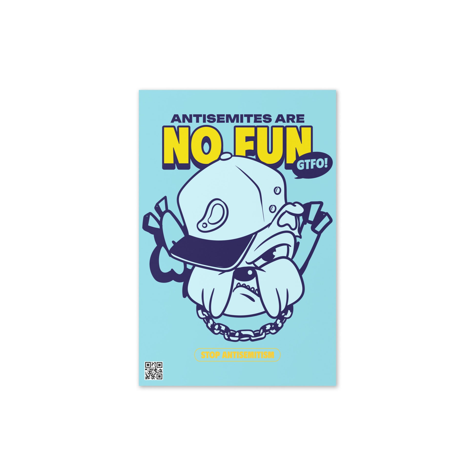 Streetart Graffiti Cartoon | Antisemitism | Greeting Card