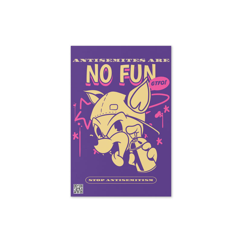 Streetart Graffiti Cartoon | Antisemitism | Greeting Card