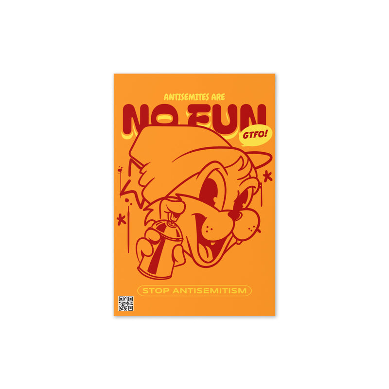 Streetart Graffiti Cartoon | Antisemitism | Greeting Card