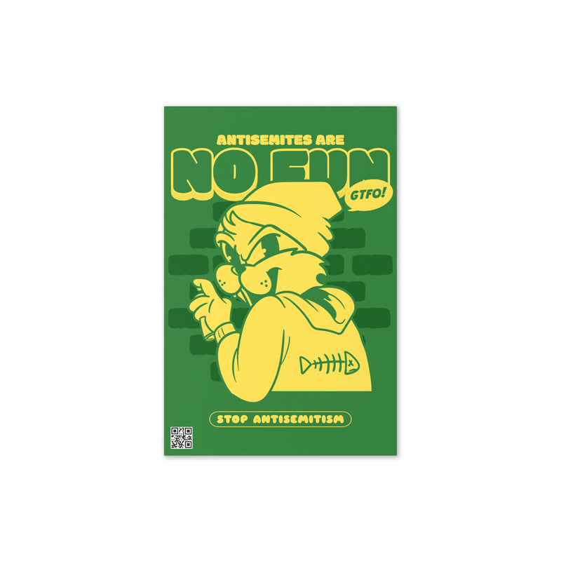 Streetart Graffiti Cartoon | Antisemitism | Greeting Card