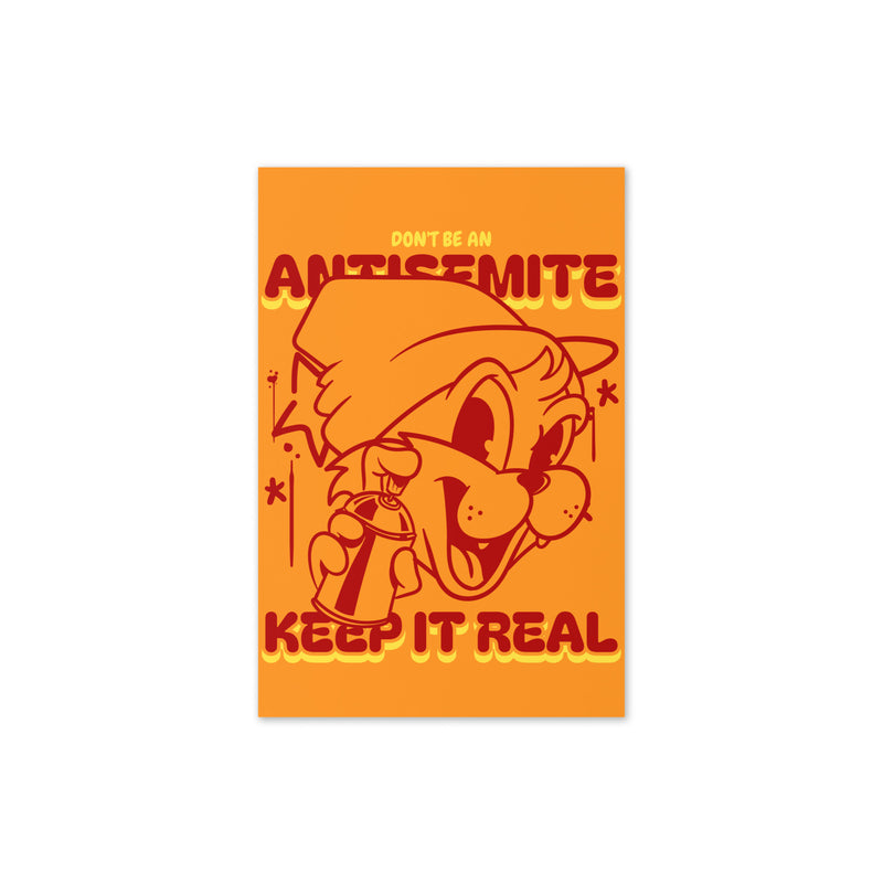 Streetart Graffiti Cartoon | Antisemitism | Greeting Card