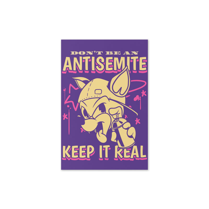 Streetart Graffiti Cartoon | Antisemitism | Greeting Card