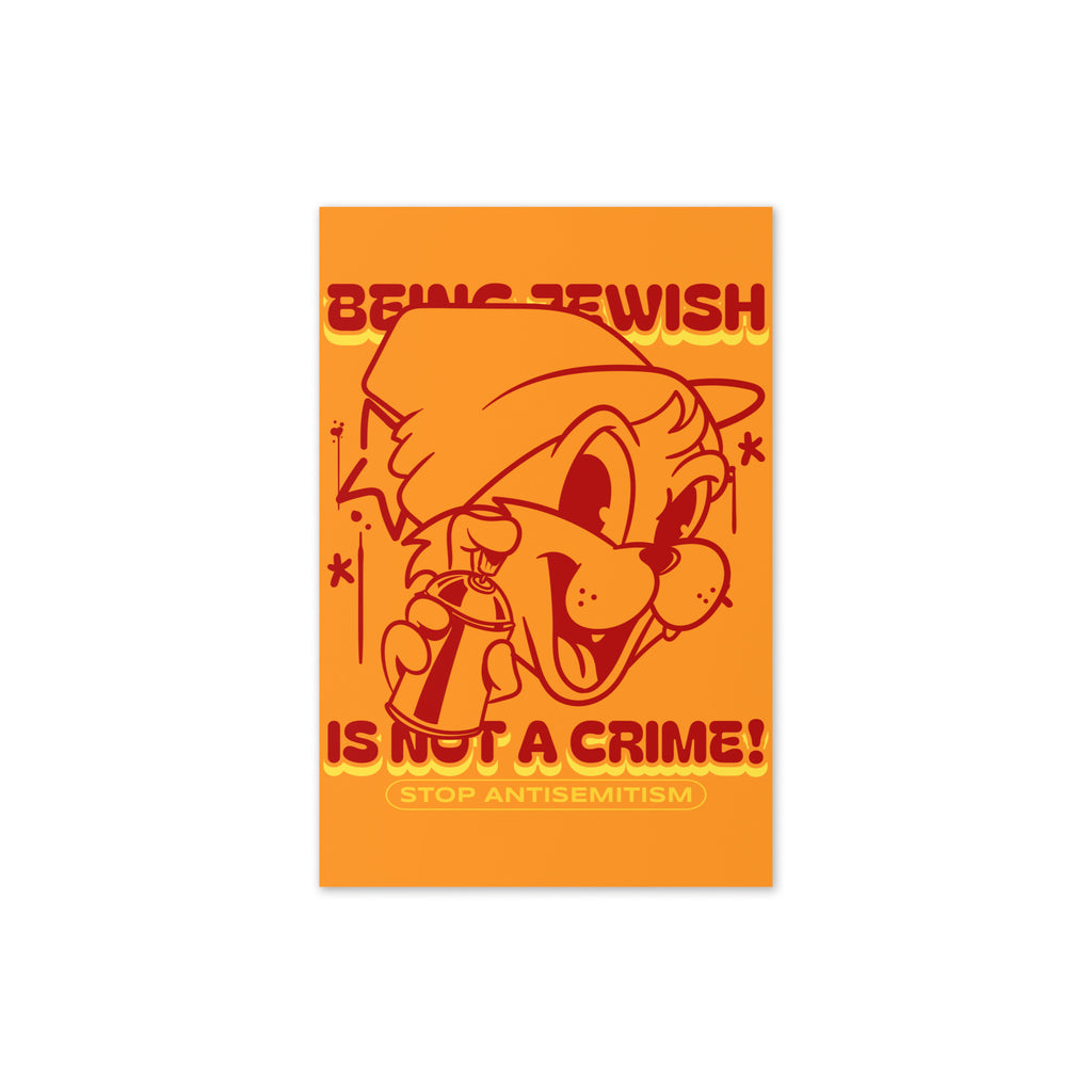 Streetart Graffiti Cartoon | Antisemitism | Greeting Card