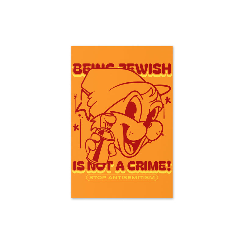Streetart Graffiti Cartoon | Antisemitism | Greeting Card