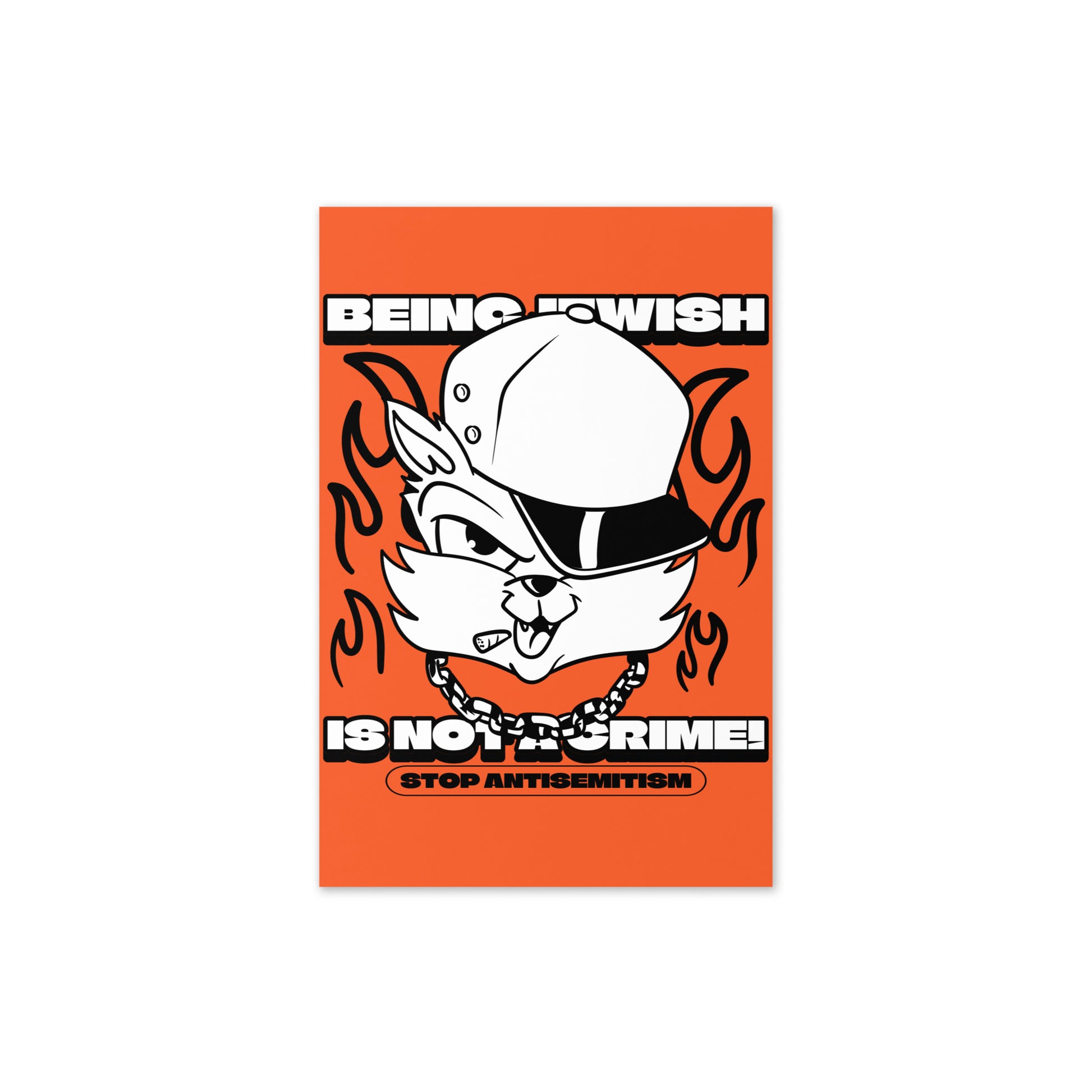 Streetart Graffiti Cartoon | Antisemitism | Greeting Card