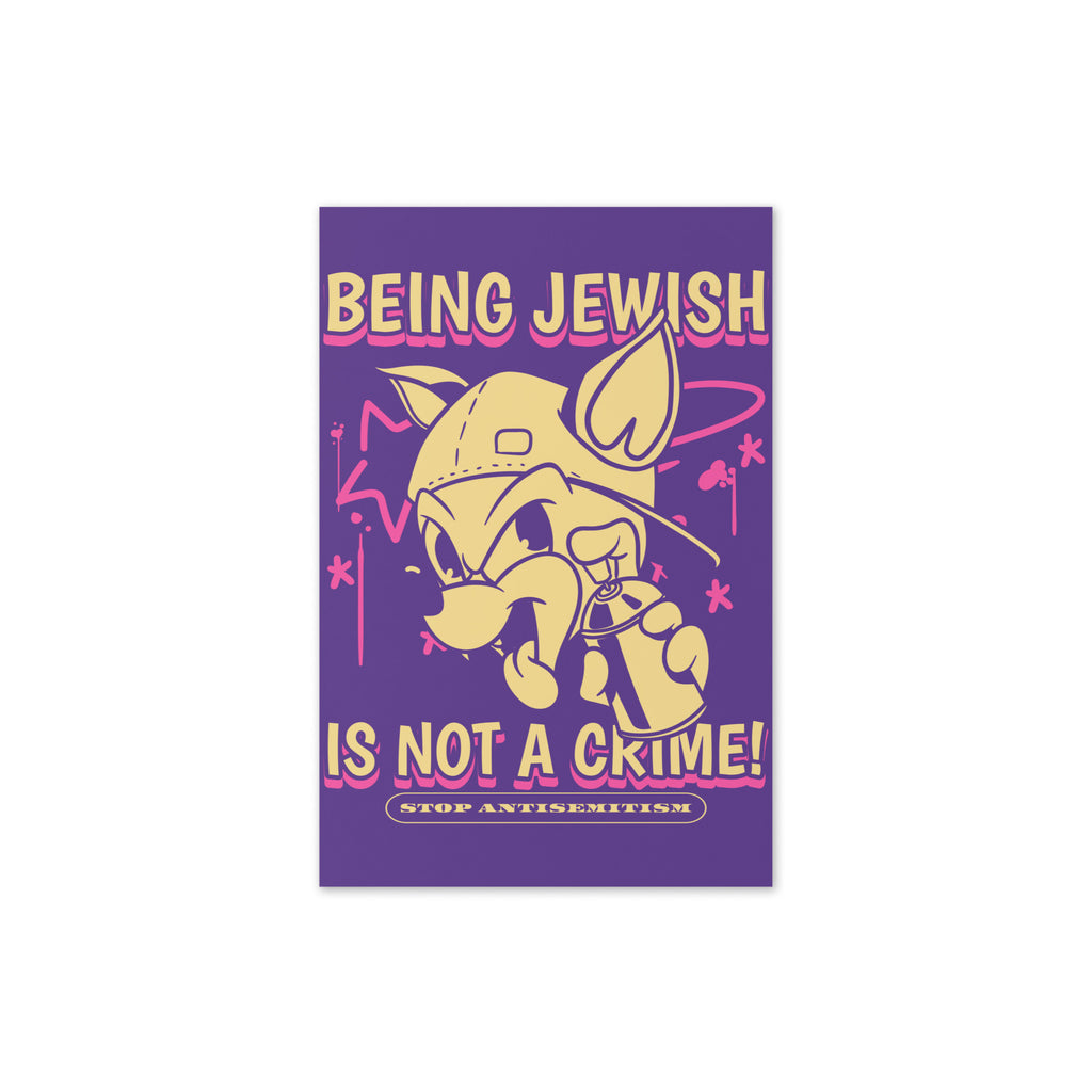 Streetart Graffiti Cartoon | Antisemitism | Greeting Card