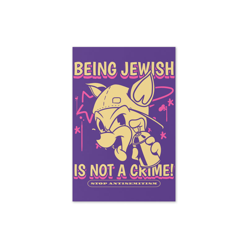Streetart Graffiti Cartoon | Antisemitism | Greeting Card
