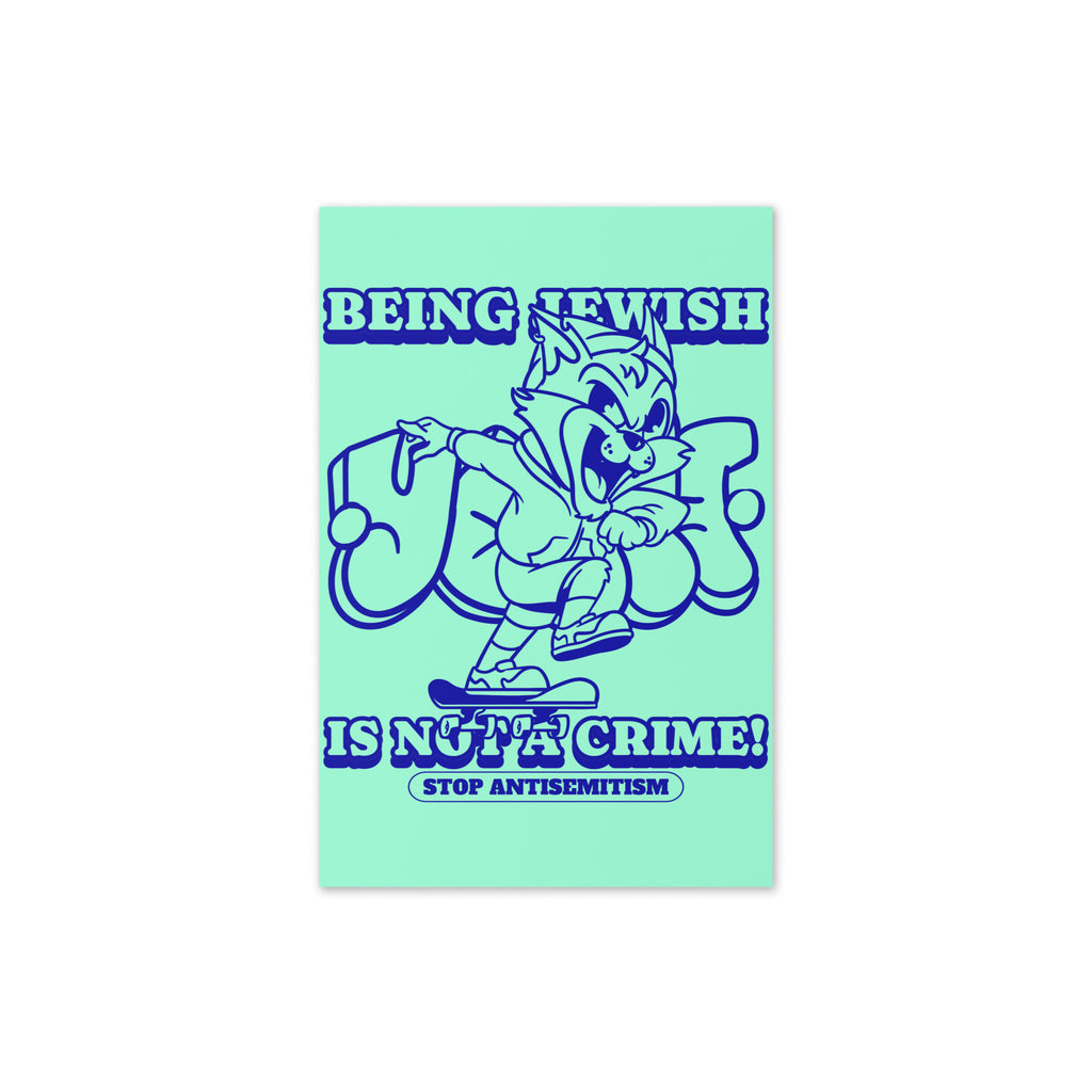 Streetart Graffiti Cartoon | Antisemitism | Greeting Card